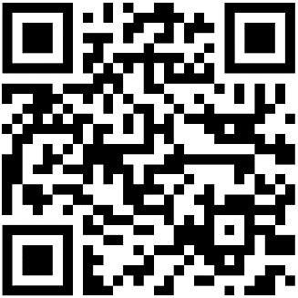 A qr code with a few black squares  Description automatically generated